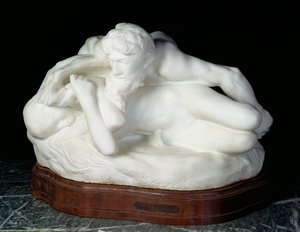 Psyche-Spring, også kjent som den overraskede nymfen, eller Våren, 1886 (marmor)